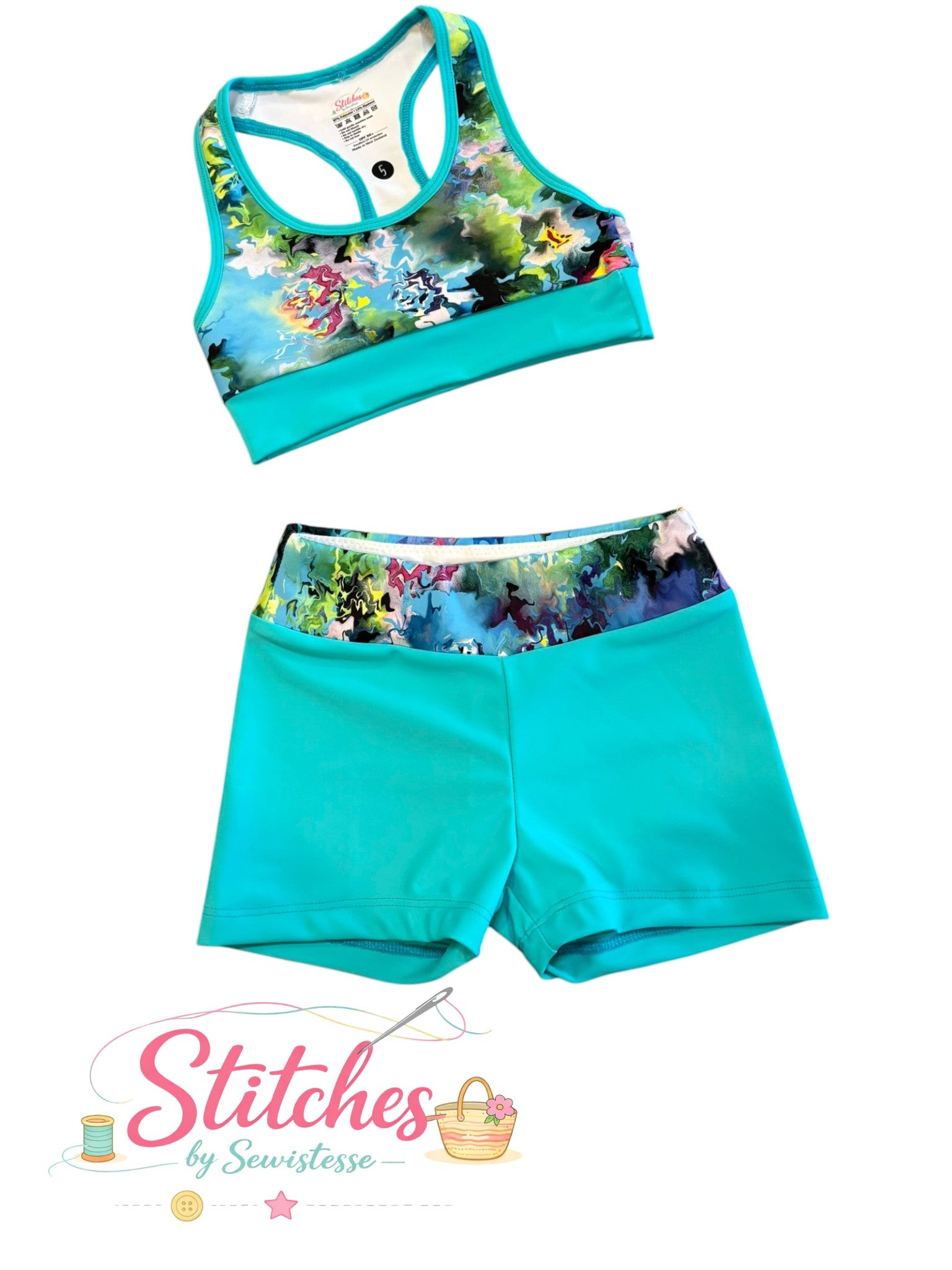 Crop and shorts combo
