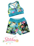 Crop and shorts combo