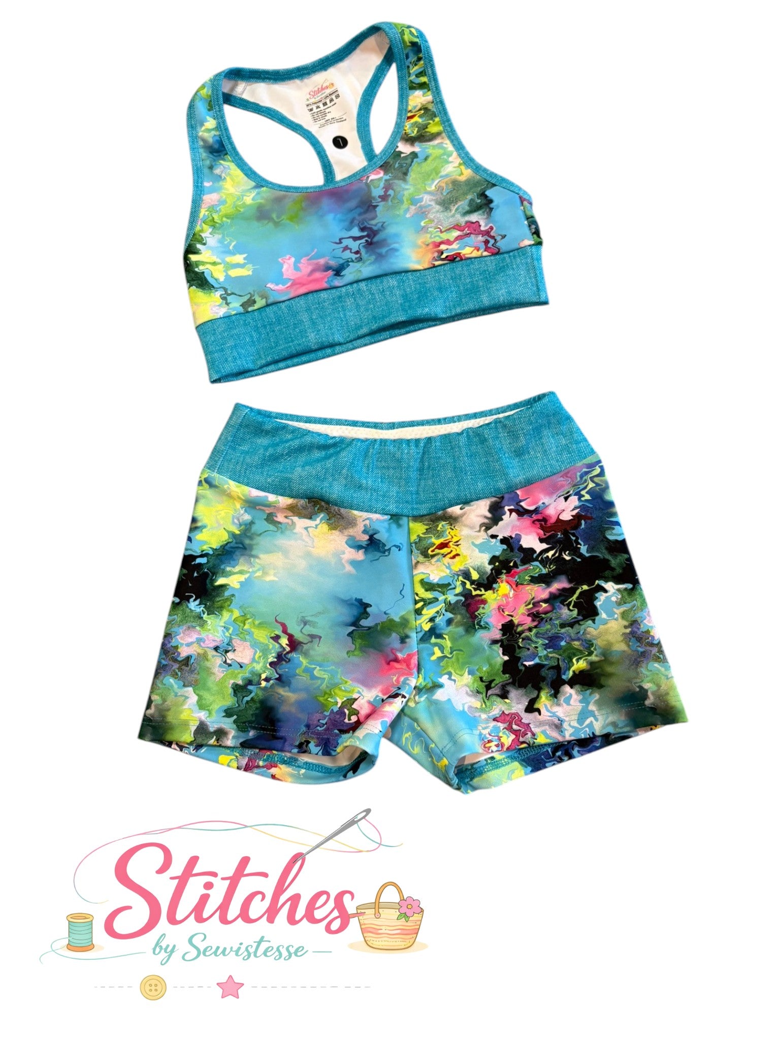 Crop and shorts combo